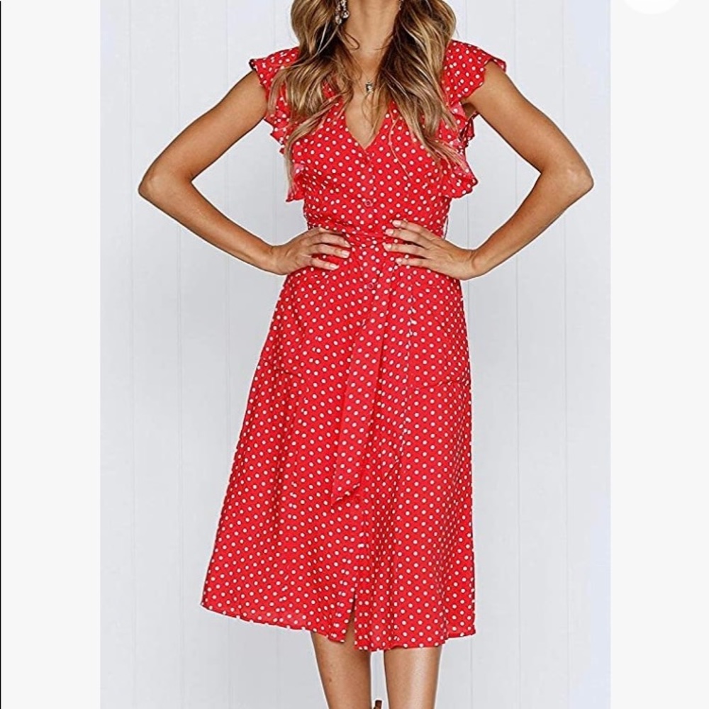 Summer Boho Swing MIDI Dress